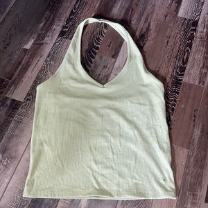 NWT American Eagle Halter Green Tank Top Medium Discontinued